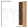 Hanah Home Aparador Moderno Roble y Gris Oscuro 80x87.6x30cm, 1 Cajón